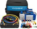 vivohome 1/3 hp 5cfm 1 stage ac vacuum, main product view