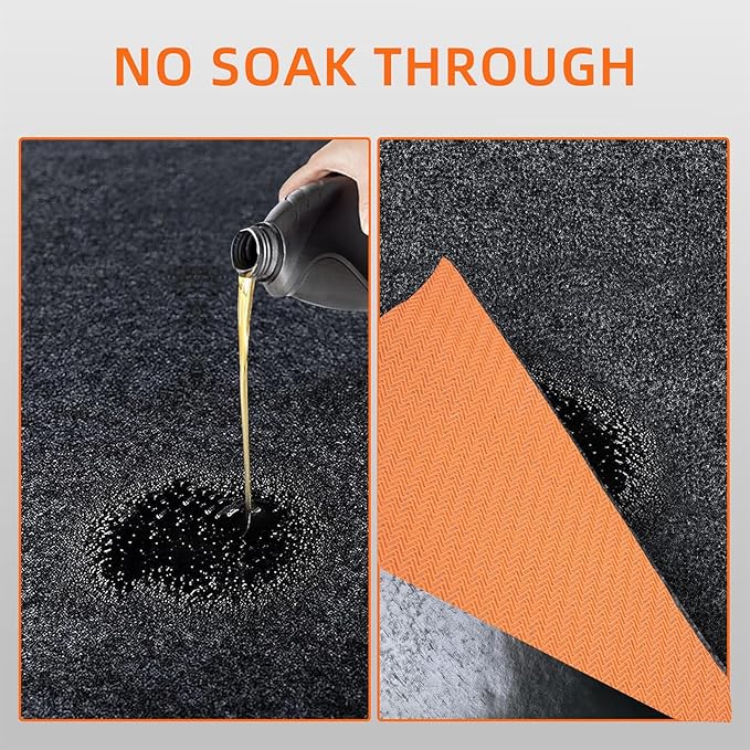8.5 x 6.6 Ft Garage Floor mats for Under car, Garage mats for Floor Upgraded - Image 3
