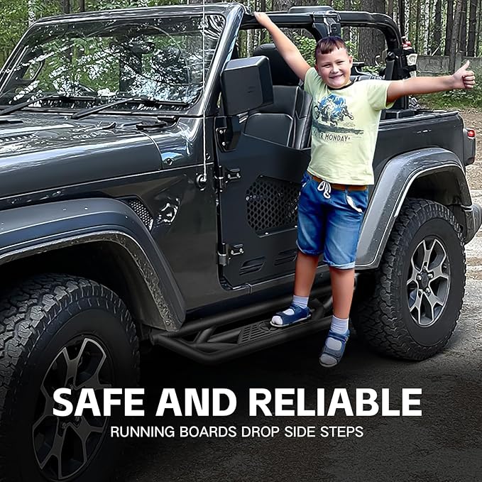 for Jeep JL Running Boards Drop Side Steps Compatible - Image 3