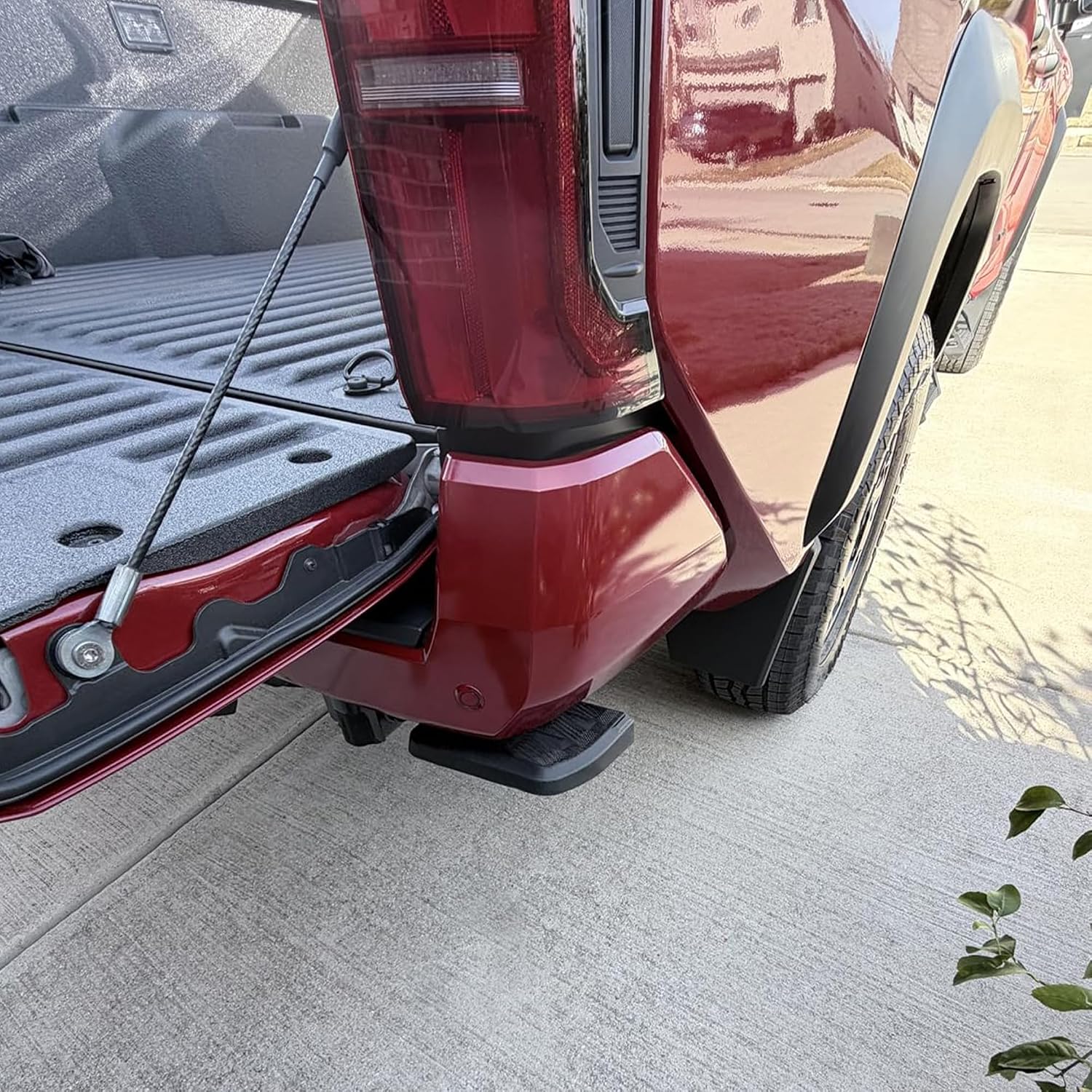 KLN Rear Bed Step Tailgate Bedstep Compatible with Toyota Tacoma 2024 2025 2026 Folding Truck Step Retractable Bumper Tailgate Step 4th Gen Accessories Replace # PT392-35920