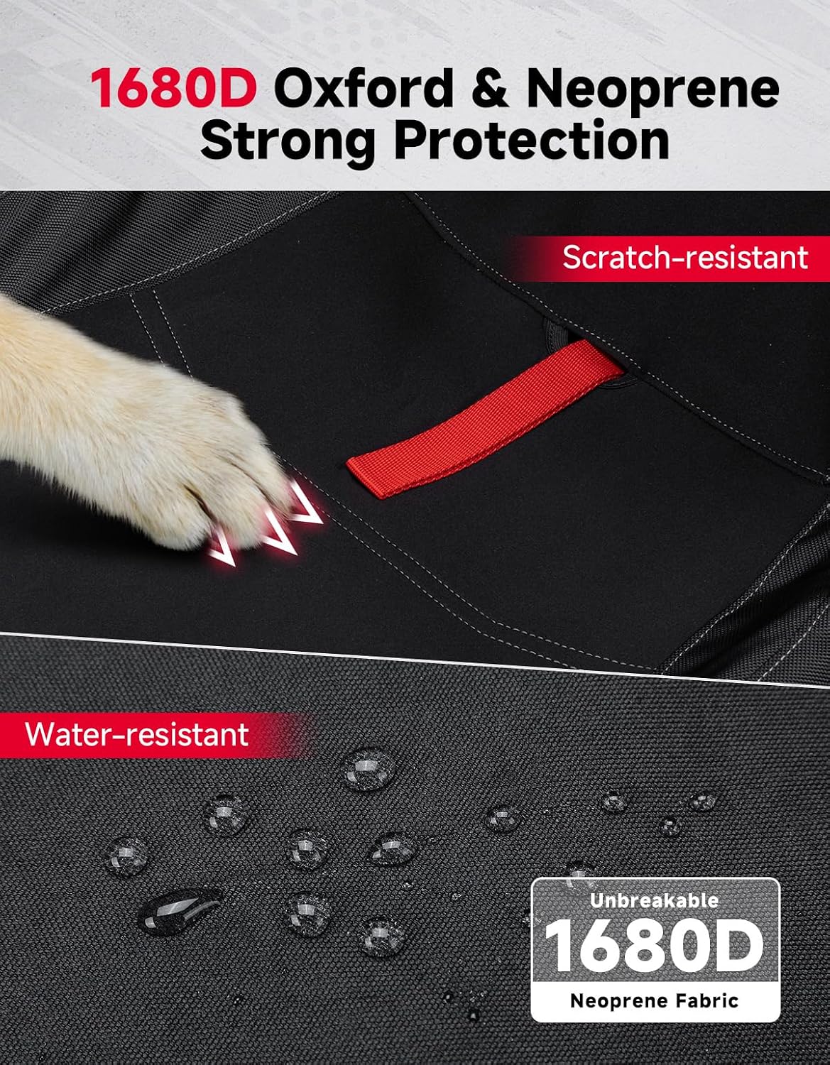 KEMIMOTO 2024+ XP 1000 Seat Covers 1680D Waterproof Zipper Pocket | Compatible with Polaris RZR XP 1000/4 1000 2024 2025 2026 Neoprene Scratch Resistant UTV Anti-UV Accessories 2 Pack