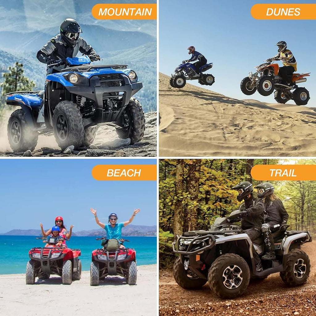 NEVERLAND ATV Cover Waterproof Heavy Duty 4 Wheeler Cover Quad Cover All Season Weather Proof Outdoor UV Protection for Polaris Yamaha Suzuki Honda (Gray XLarge)