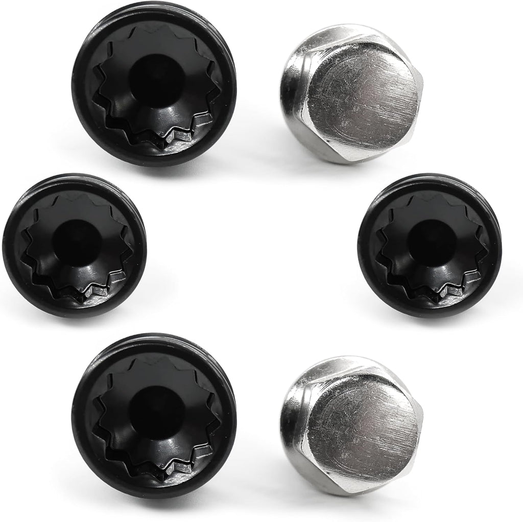 36136776076 1 Set Wheel Lock Internal Spline Lug Bolt Set Compatible with X1 X3 X5 X6 Z4 Series 550i GT xDrive 550i GT 535i GT 535i GT xDrive Series