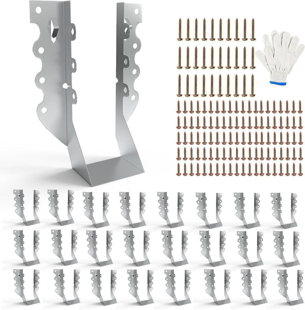 2x6 joist hangers with screws, galvanized face mount, main product view