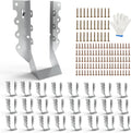 2x6 joist hangers with screws, galvanized face mount, main product view