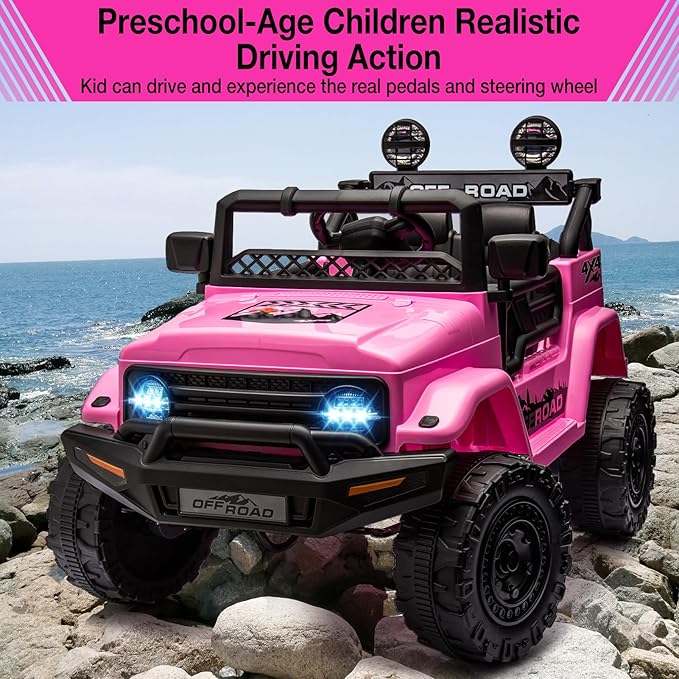 Garvee 12V Kids Ride On Truck Car
