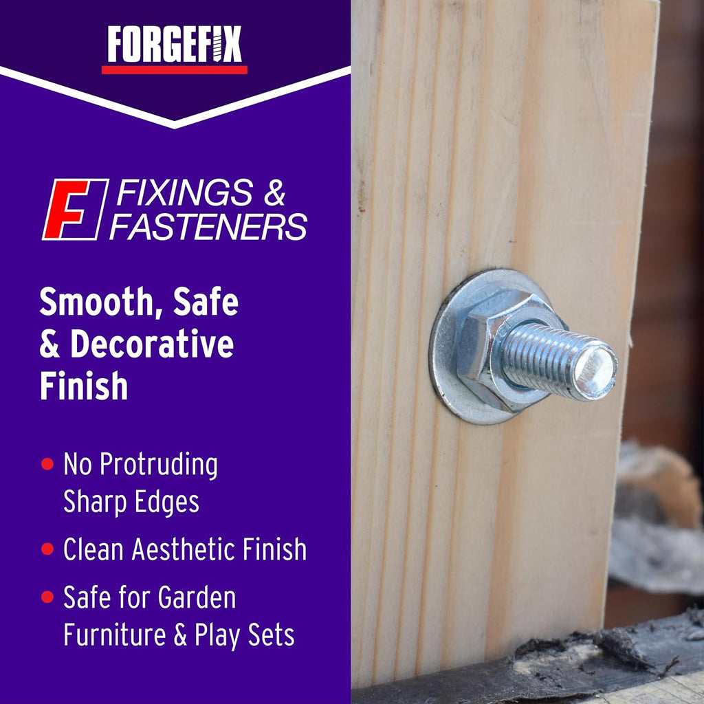 forgefix carriage bolts | m12 x 240mm | showing dimensions
