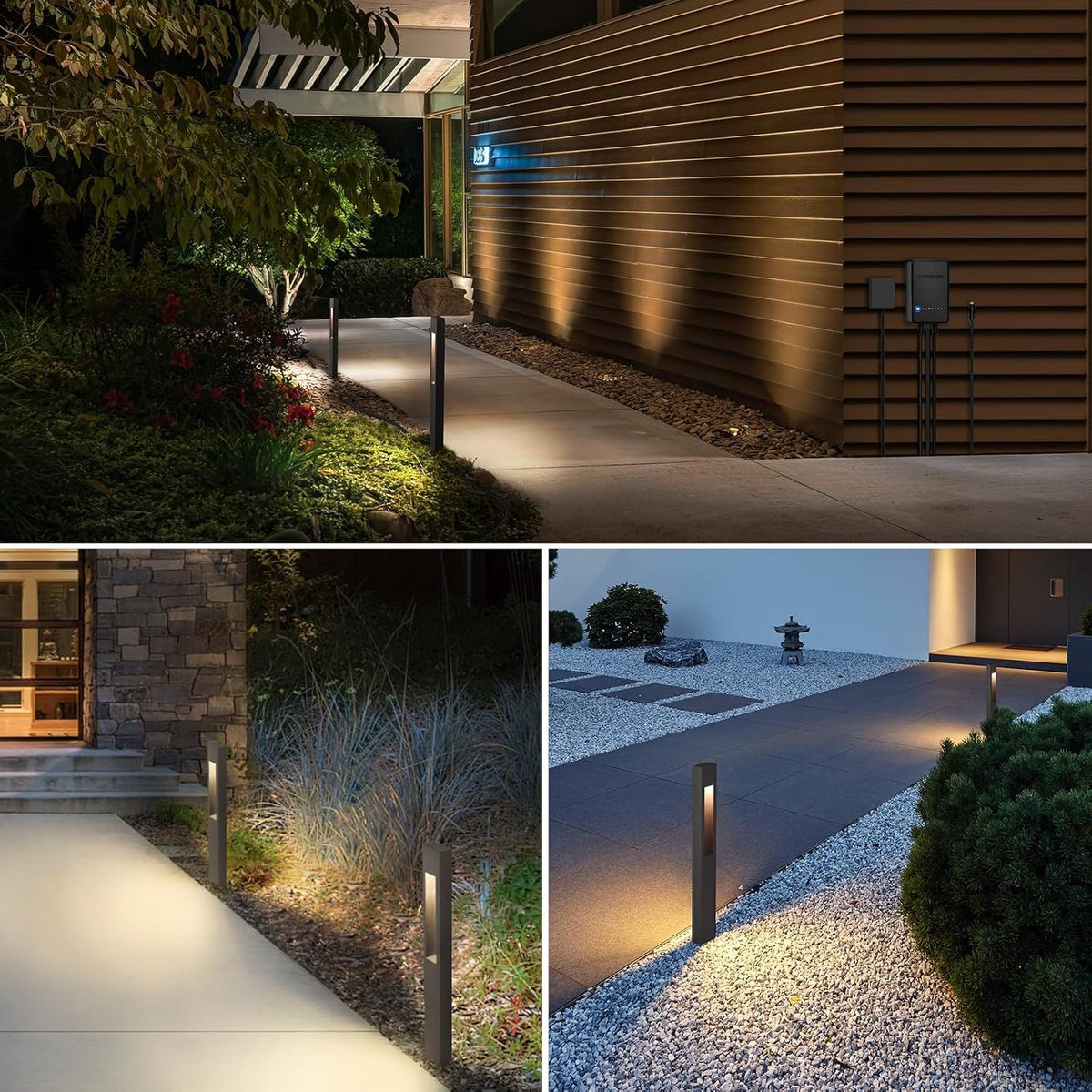 sunvie all-in-one led low voltage landscape lighting kit, main product view
