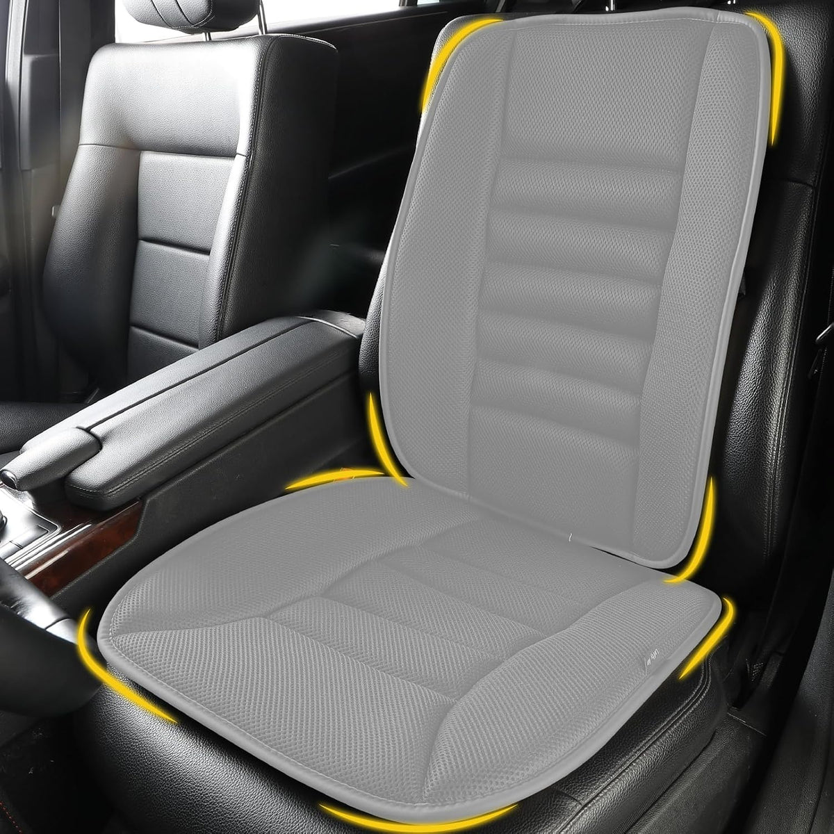 Car Seat Cushion with Back Support Pillow, Comfy Lumbar Support & Seat Cushion