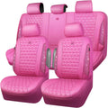 car pass hot pink bling diamond leather car, main product view