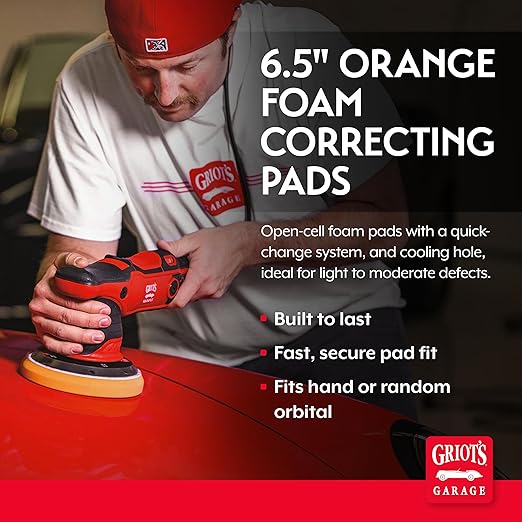 Griot's Garage Orange Foam Correcting Pads - Image 2