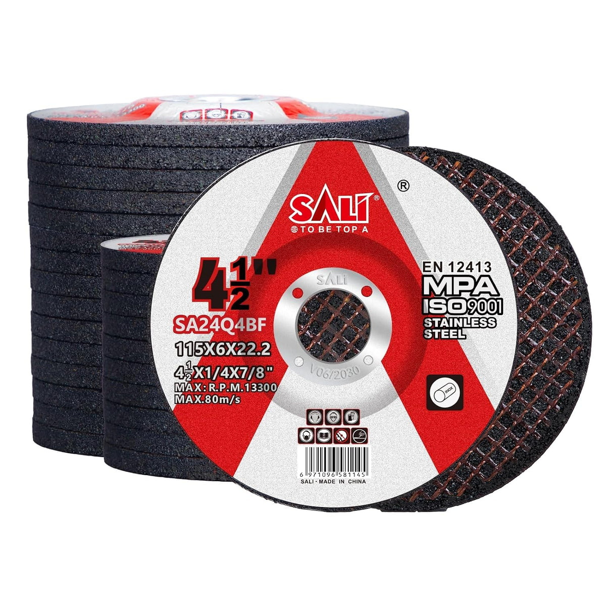 sali 25 pack 4-1/2 inch grinding wheels for, main product view