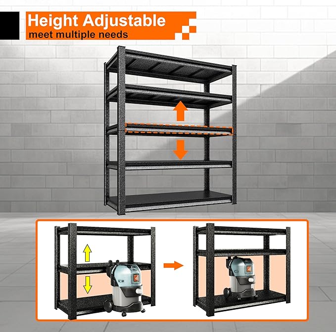 Garage Storage Shelves Heavy Duty, 48”W Garage Shelving and Storage Rack - Image 5