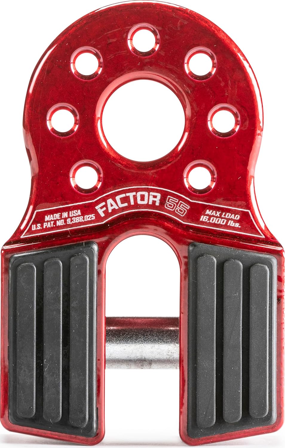 Factor 55 Flatlink Shackle Mount Winch, Designed for use Steel or Synthetic Ropes up to 6,000 lbs - Red