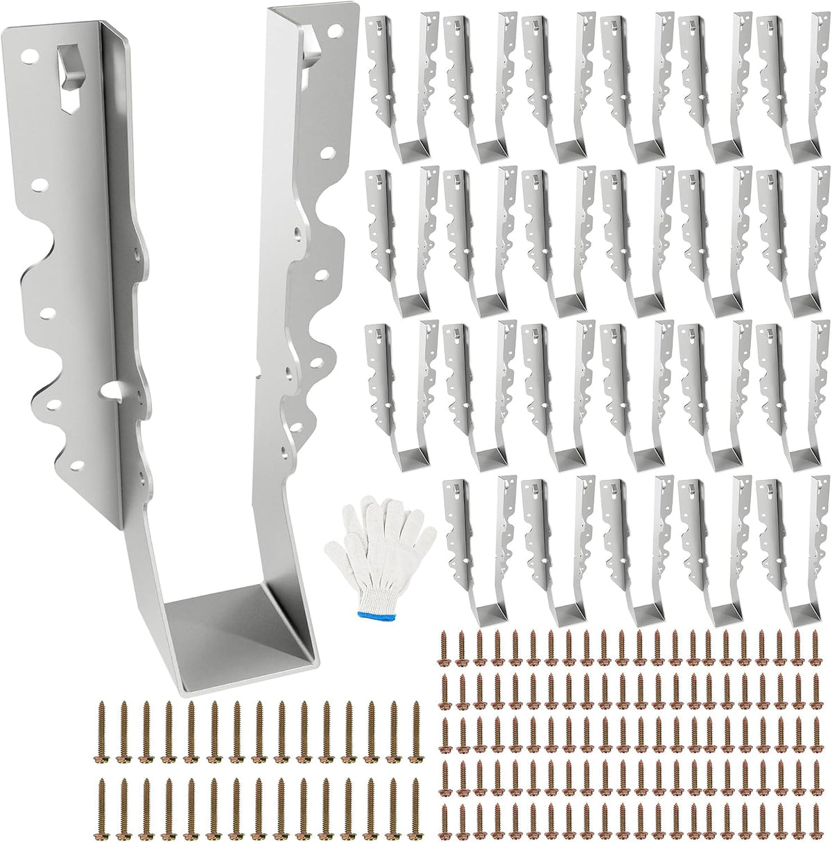 2x10 joist hangers with screws for wood, galvanized, main product view