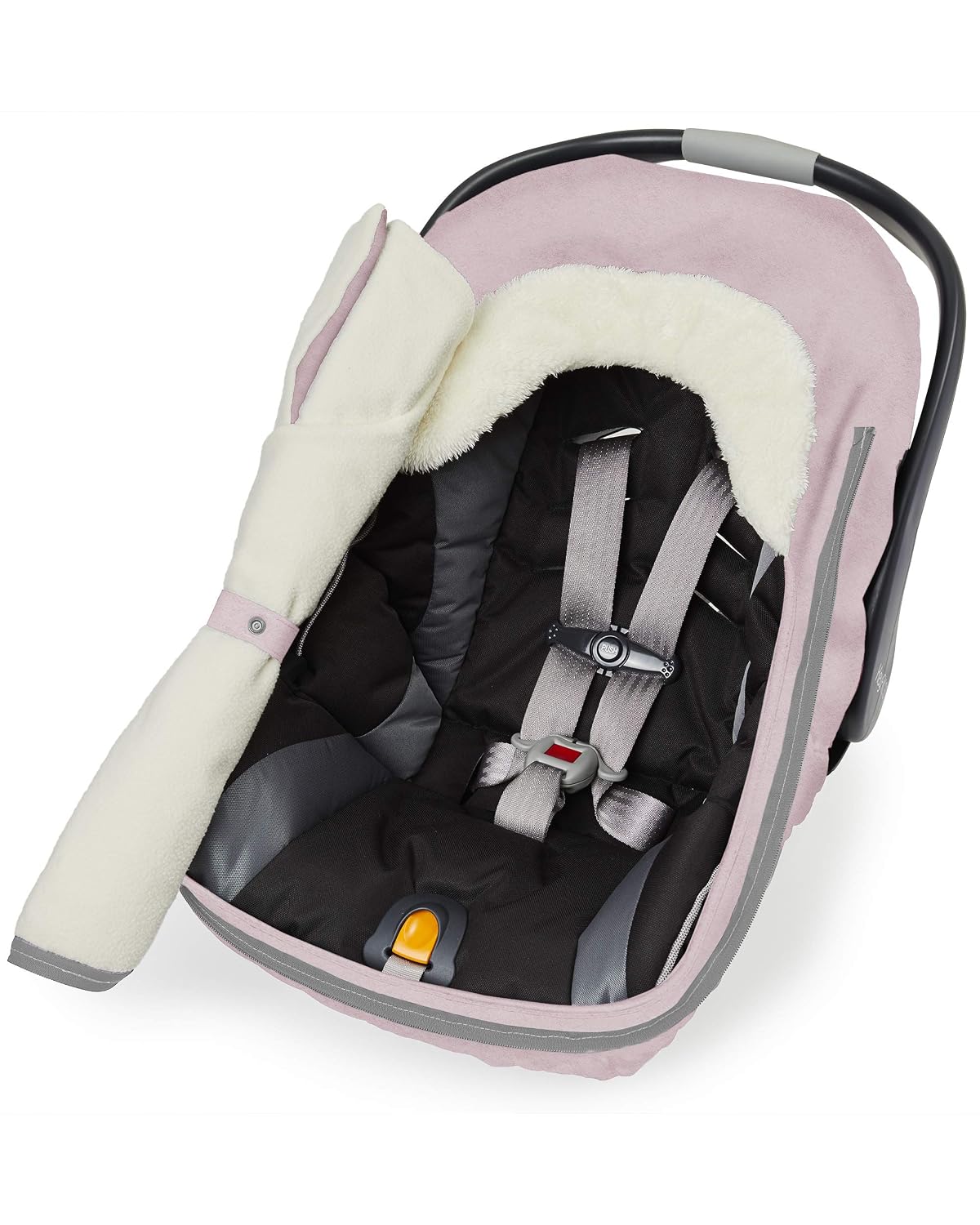 skip hop winter car seat cover, stroll & shown in use