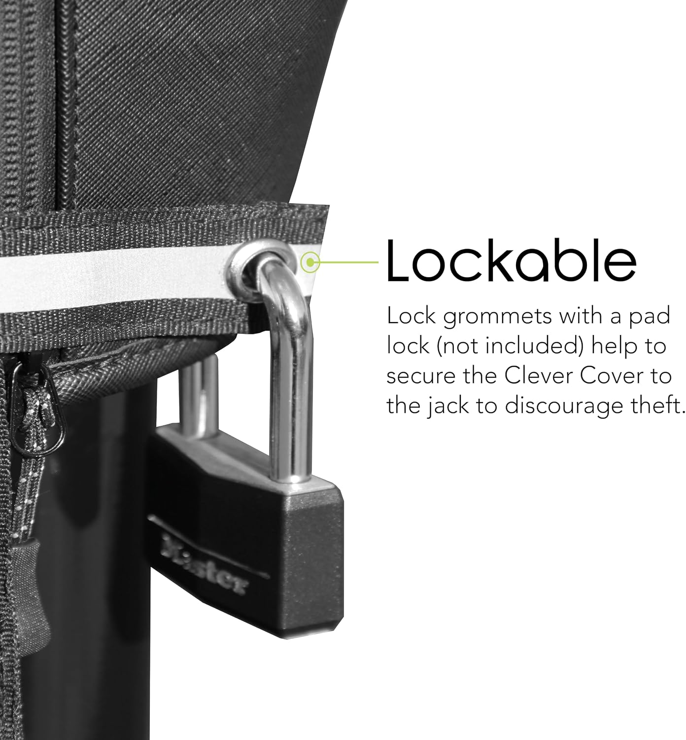 Clever Cover for LCI Jack Custom Electric Tongue Jack Cover for Trailer, RV, Camper, Chains Holder, Plug Protector, Sun and Waterproof (LCI Jack Cover)