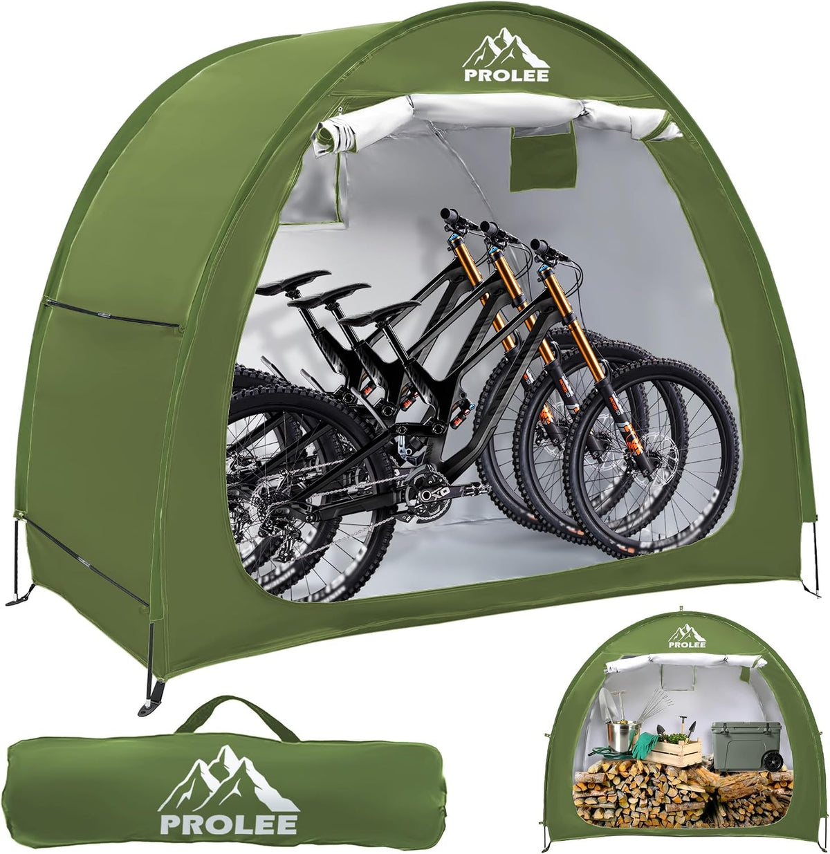 Prolee Bike Shed 6.6FT Waterproof 210D Oxford Fabric, Bike Storage