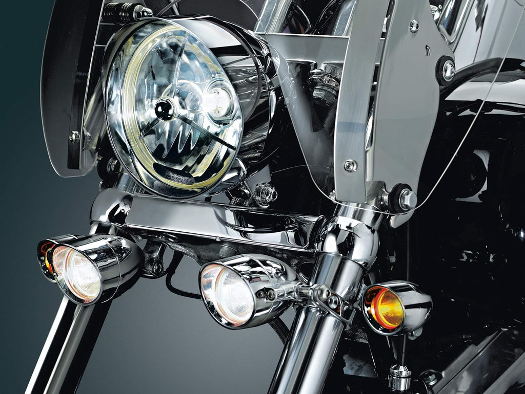 Kuryakyn 4024 Motorcycle Lighting Hardware Component: P-Clamp with 5/16" Mounting Hole, Universal Fit for 1-1/8" or 1-1/4" Diameter Engine Guards/Tubing, Chrome, Pack of 1
