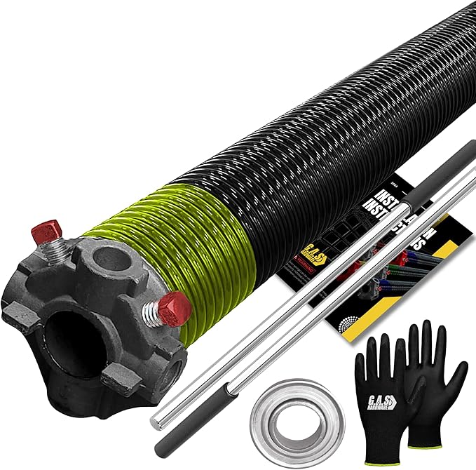 Garage Door Torsion Spring 207x1.75x30 Includes 1” Steel Bearing, and Winding by GASHardware
