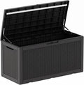 deck box 170 gal waterproof outdoor storage patio, main product view