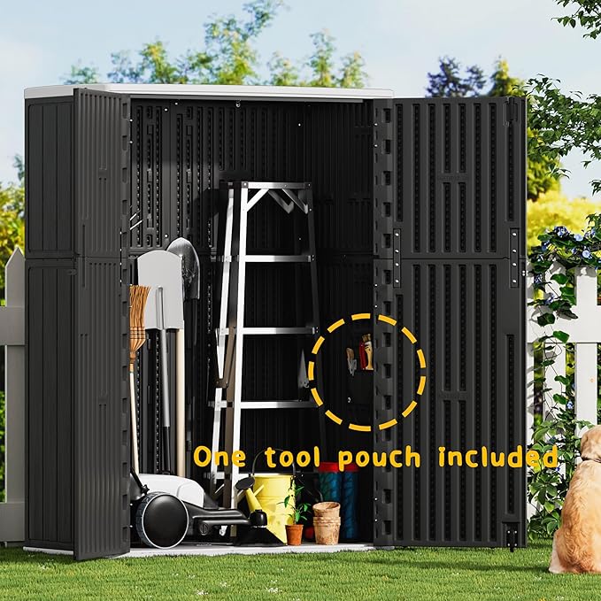 Vertical Outdoor Storage Cabinets, Plastic Sheds&Outdoor Storage - Image 8