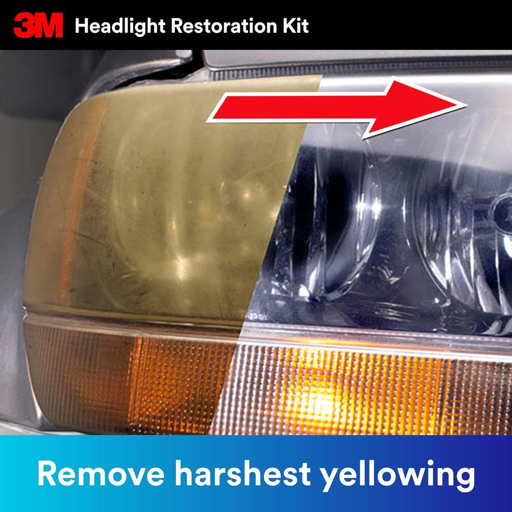 3M Headlight Lens Restoration System, 39008, 1 Kit, 2-Pack