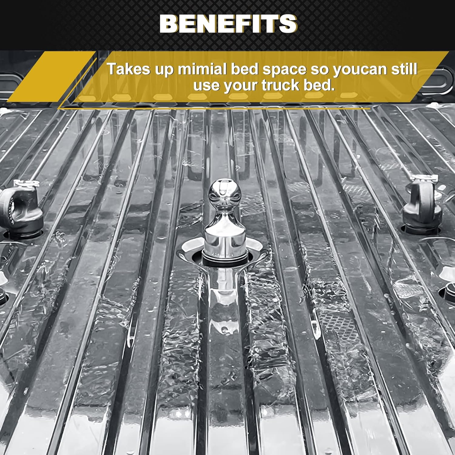 60692, Puck System Gooseneck Hitch Ball Kit, Compatible with 2013-2026 Ford F250 F350 F450, 2016-2026 Chevrolet Silverado, GMC Sierra & Nissan Titan XD, 38000 lbs GTW/ 9500 lbs VTW, 2-5/16 Inch Ball