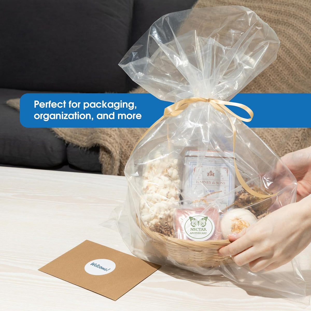 24" x 36" open-end flat poly bags (100, package contents