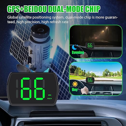 GPS Digital Speedometer for Car MPH, Universal HUD Speed Meter - Image 4