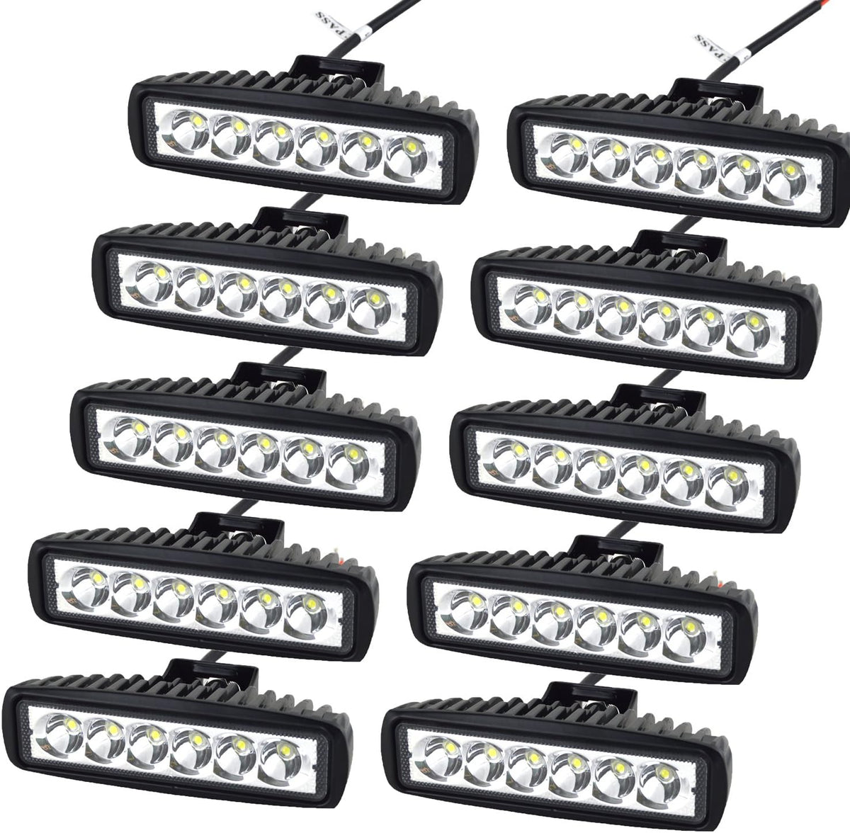 auxtings 10 pcs 6 inch 18w spot led, main product view