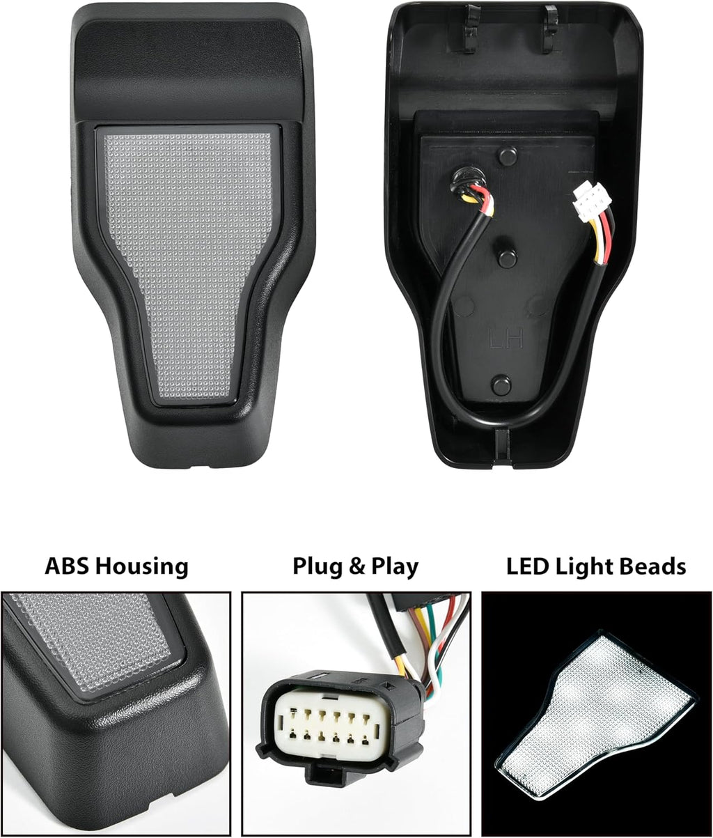 LED Rear Window Light for 2018-2021 Wrangler JL, Red Running Brake Turn Signal White Reverse Lamp Rear Tailgate Glass Hinge Mounted Light for Jeep Wrangler JL 2018-2021 Accessories