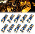 iBrightstar Extremely Bright Wedge T10 168 194 LED Bulbs for Car Interior Dome Map Door Courtesy License Plate Lights, Amber