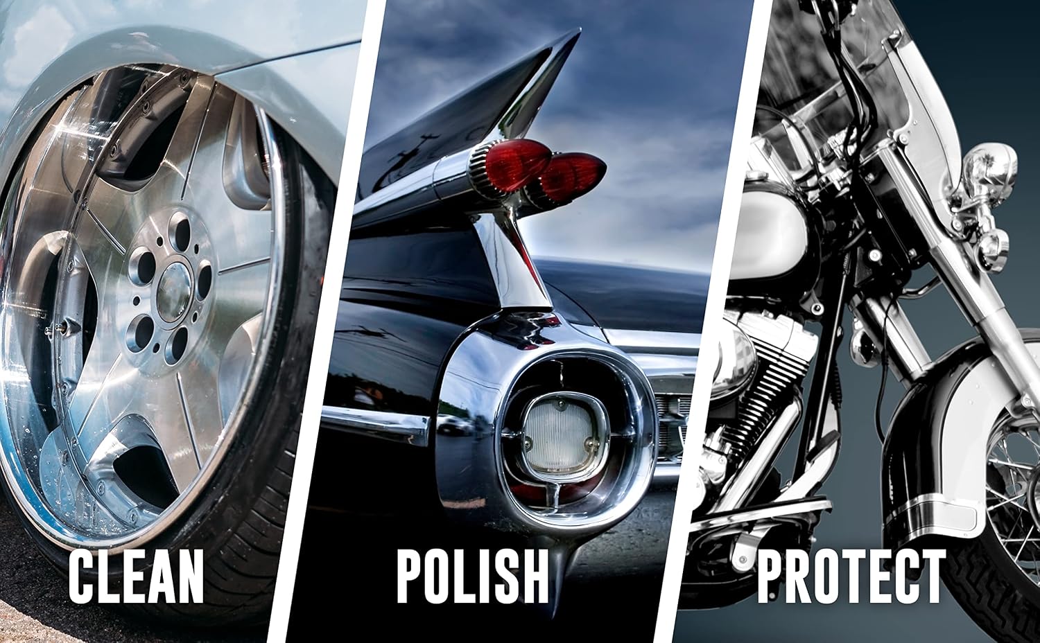 Original Master Formula Metal Gloss and Sealer Gloss Detail Polish and Sealer - 2 Pack 12oz Bottles Kit for Extraordinary Shine and Sealing for Aluminum, Chrome, Brass, Stainless Steel and More