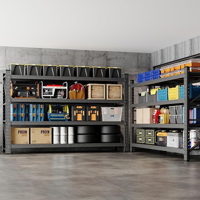 77" W Storage Shelves 9000lbs Garage Metal Shelving Heavy Duty Garage Shelves - Image 6