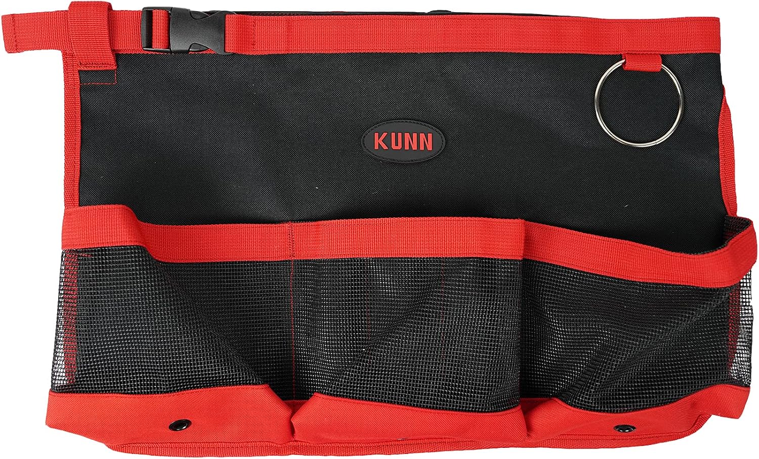 KUNN Car Wash Bucket Tool Organizer for 5 Gallon Bucket with Towel Holder Ring,Soap Pockets Cleaning Bucket Organizer Water-Resistant Mesh Pockets for Clean Supplier,Car Wash Supplier Red