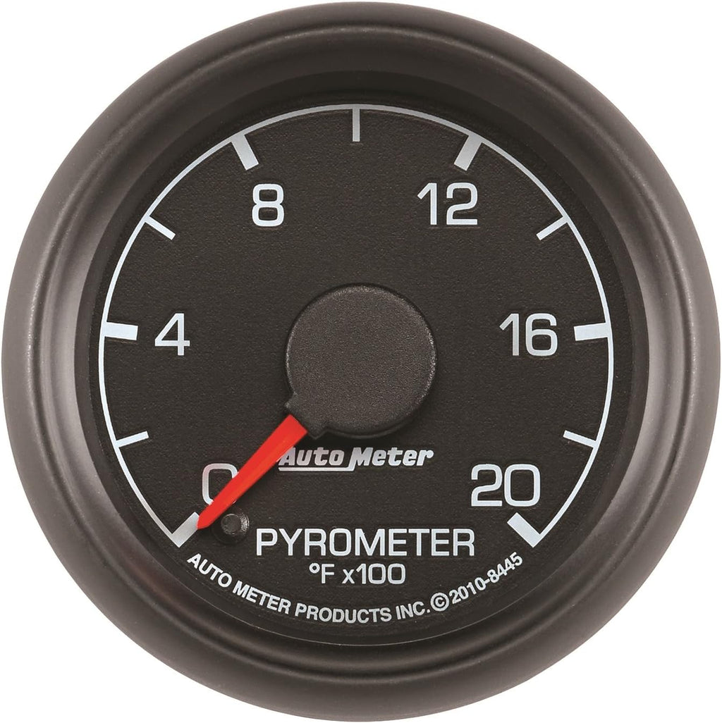 Auto Meter 8445 Factory Match 2-1/16" 0-2000 Degree Fahrenheit Pyrometer Kit Gauge for Ford Racing