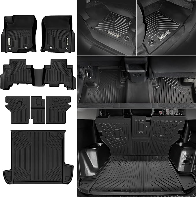 OEDRO Floor Mats Fit for Toyota 4Runner 2013-2024 5-Seater, Custom Fit TPE All by OEDRO
