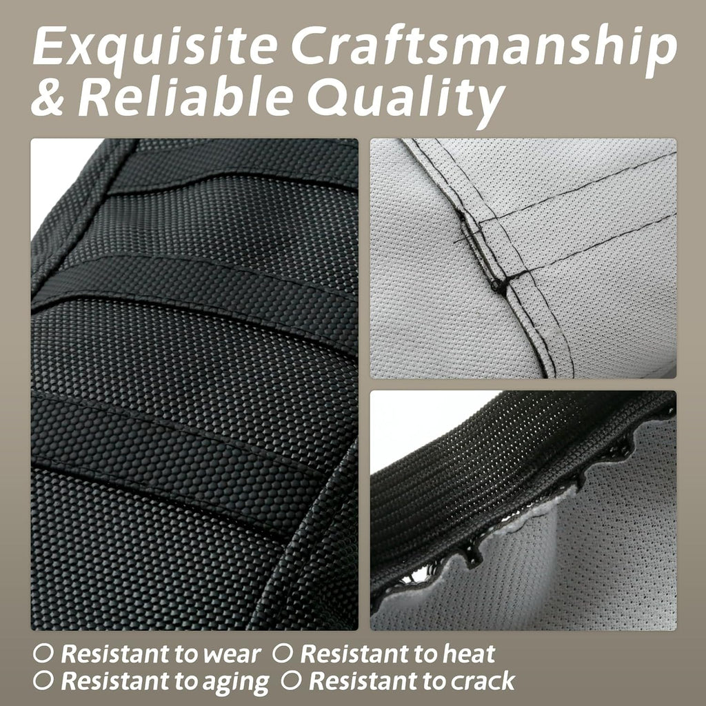 Electric Dirt Bike Seat Cover Compatible with Yozma IN10 E-Bike, Black Stripe Non-Slip Motorcycle Cushion Cover Replacement Non-Universal Easy Installation