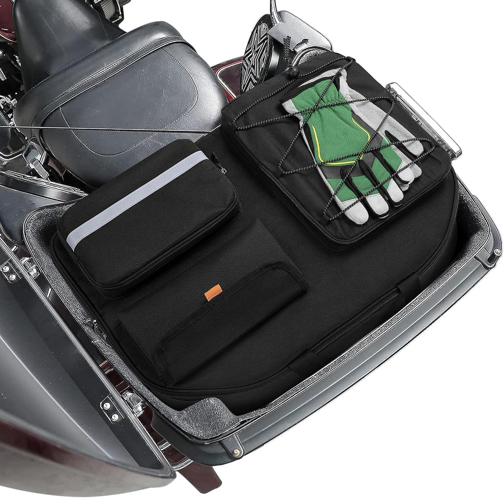HODRANT Motorcycle Tour Pack Organizer, Tour Pack Liner Bag Compatible with Harley Davidson Street Glide Electra Glide Road King Road Glide, Travel Luggage Liner Bag for Motorcycle Trunk, Bag Only