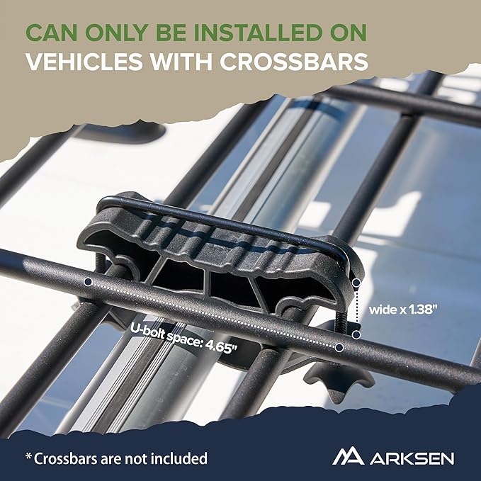 ARKSEN 64 x 34 x 6 Inch Universal Roof Rack - Image 5