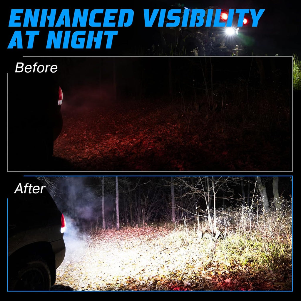OPP ULITE Ranger Backup Light 4inch, 20W Flood Beam Plug N Play Reverse Lights Rear Led Driving Work Light Kit for 2018-2024 Polaris Ranger 1000 XP/Ranger 1000 XP Crew, 1PC Pack