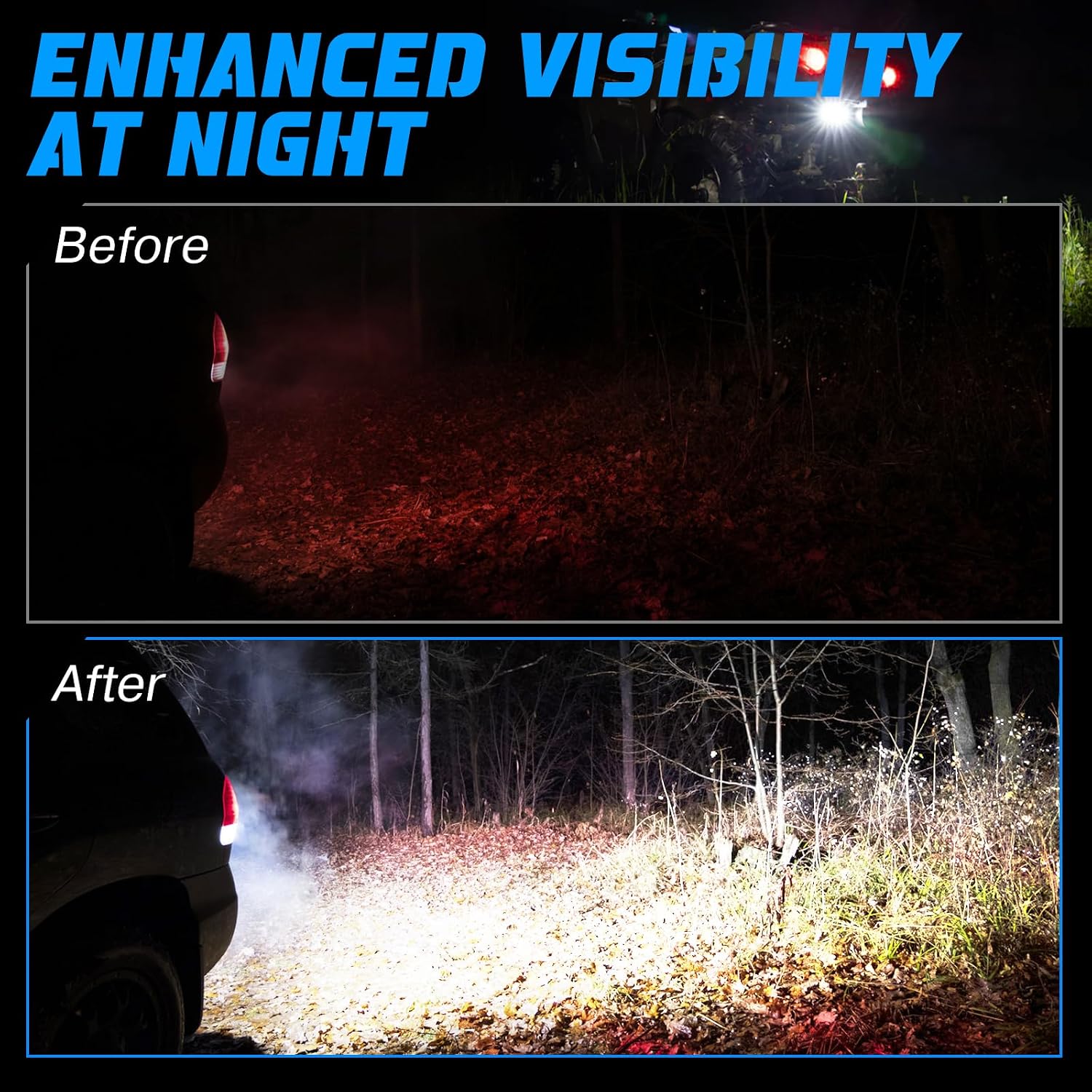 OPP ULITE Ranger Backup Light 4inch, 20W Flood Beam Plug N Play Reverse Lights Rear Led Driving Work Light Kit for 2018-2024 Polaris Ranger 1000 XP/Ranger 1000 XP Crew, 1PC Pack