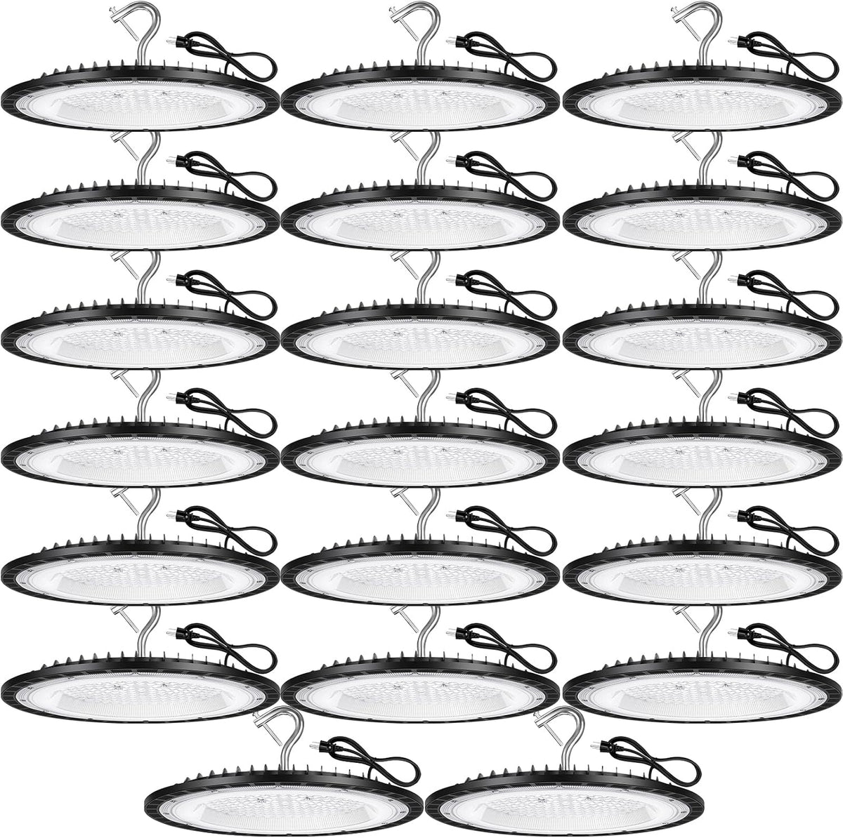 20 Pack 150W UFO Led High Bay Light Fixture, 5000K Daylight Commercial Shop Bay