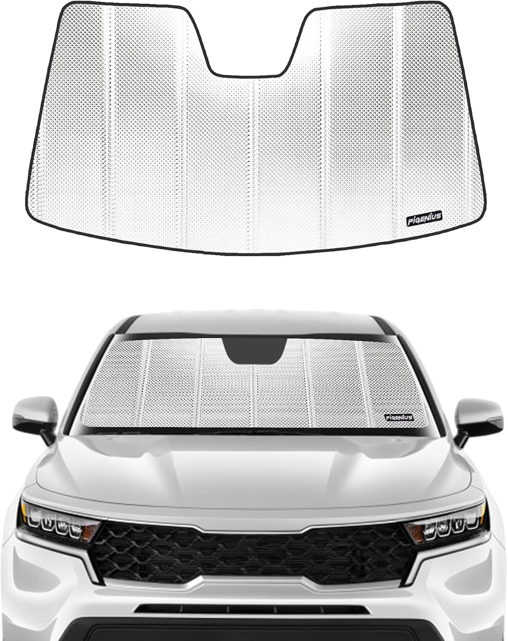 Pigenius Windshield Sun Shade for kia Sorento 2021-2026. Front Window Sunshade with Storage Bag