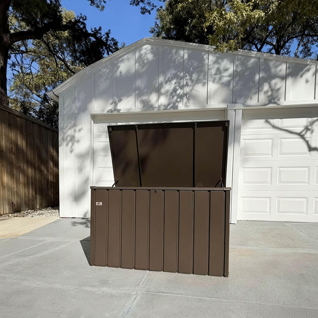 purple leaf outdoor deck box 120 gallon, waterproof, main product view