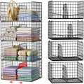 hongtamoya 4-tier closet organizers and storage basket with, main product view