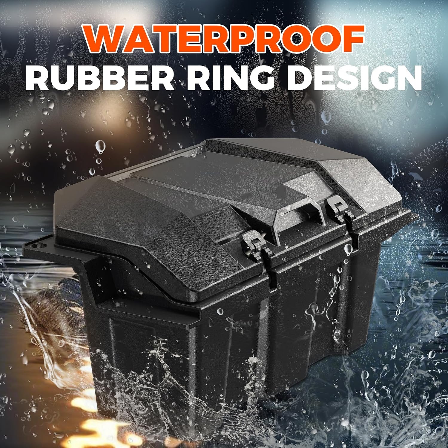 73 QT Rear Cargo Box for RZR PRO XP/RZR Turbo R/PRO S 2020-2026 | Water Rear Resistant Storage Bed Box, Cargo Storage Box, Replacement OEM #2883751