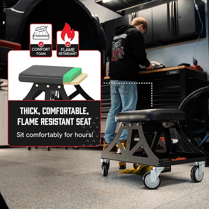 Vyper Low Pro Garage Stool - Image 3