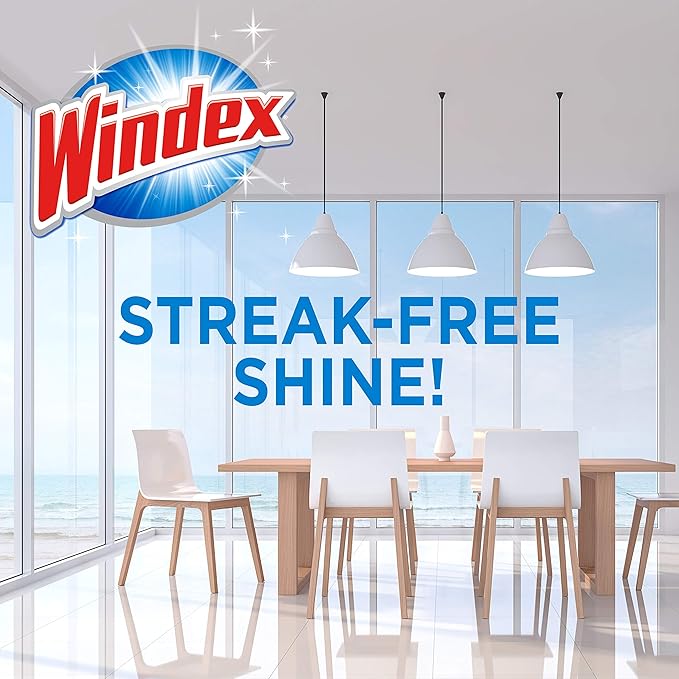 Windex Glass and Surface Ammonia-Free Pre-Moistened Wipes, Crystal Rain Fresh - Image 2